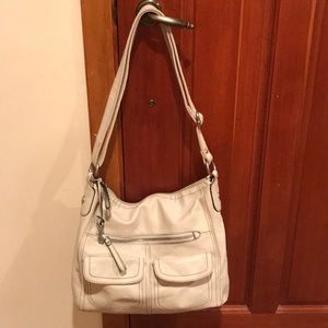 Fossil leather handbag